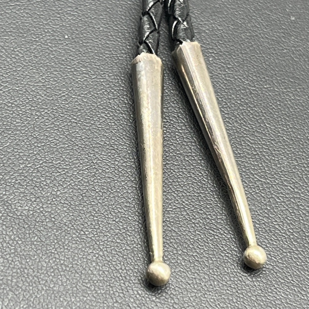 Sterling silver Turquoise Native American Bear Paw Bolo Tie - Picture 8 of 10